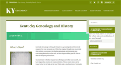 Desktop Screenshot of kentuckygenealogy.org