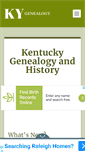 Mobile Screenshot of kentuckygenealogy.org