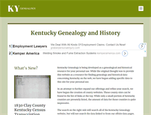 Tablet Screenshot of kentuckygenealogy.org